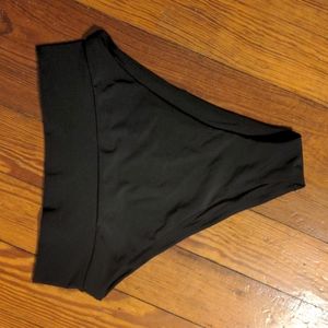 Black aerie high cut cheeky bikini bottom